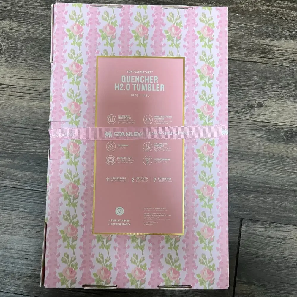 Limited Edition Stanley x Love Shack Fancy Blooming Heirloom 40oz Tumbler Cup - Picture 6 of 6